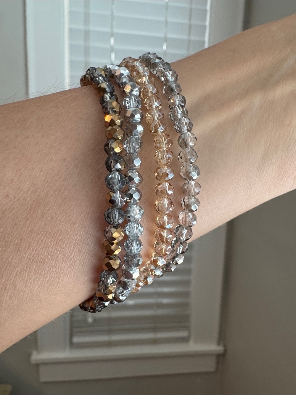 Beaded Stackable Bracelet Set Bohemian Stack in Turquoise
